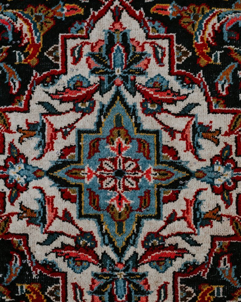 Floral Medallion Wool Rug