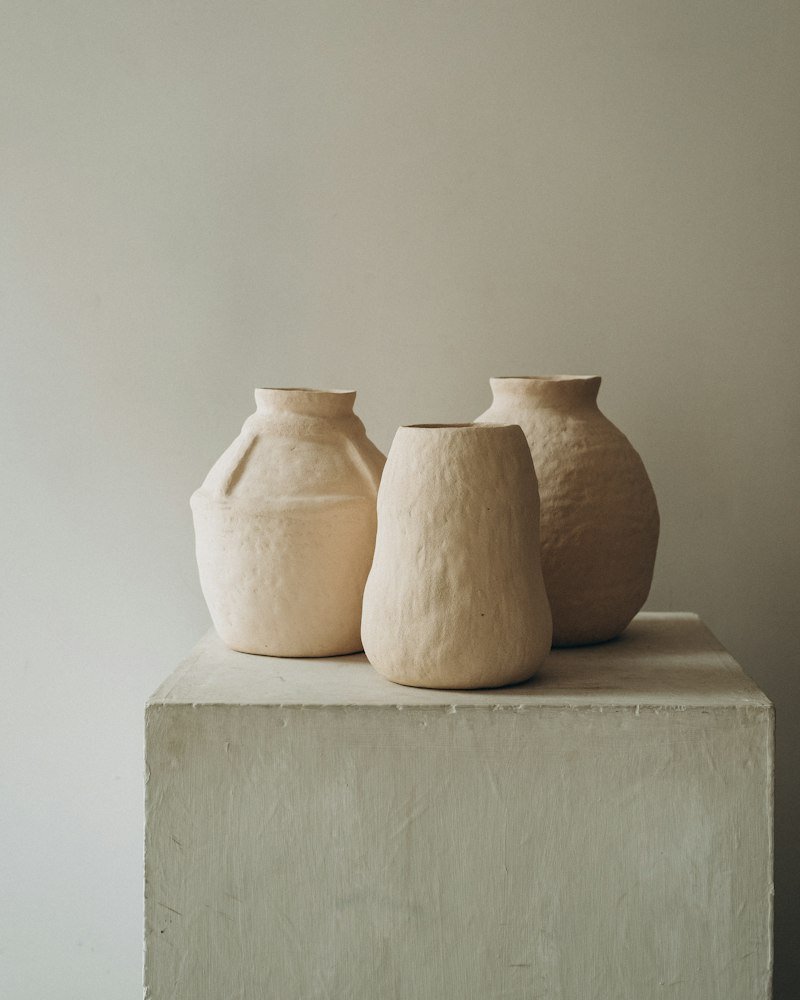 Chinar Leaf Papier-Mâché Vase